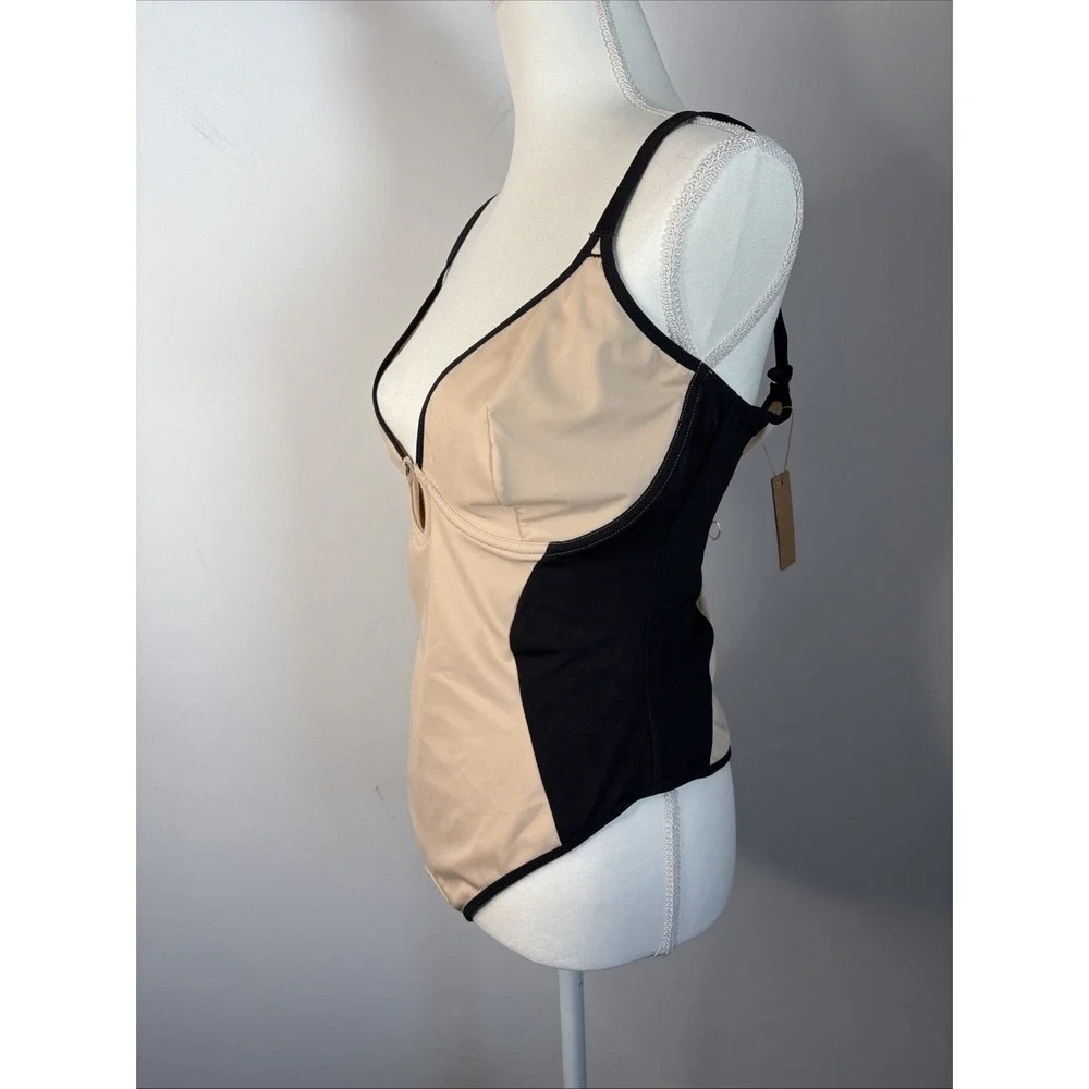 New SHAPELLX XXL Strapless Shapewear Bodysuit U Plunge Corset Thong Underwire